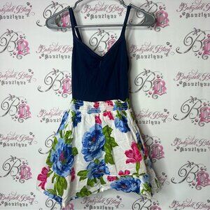 Hollister mini dress flowers Floral dress tank with Skirt style